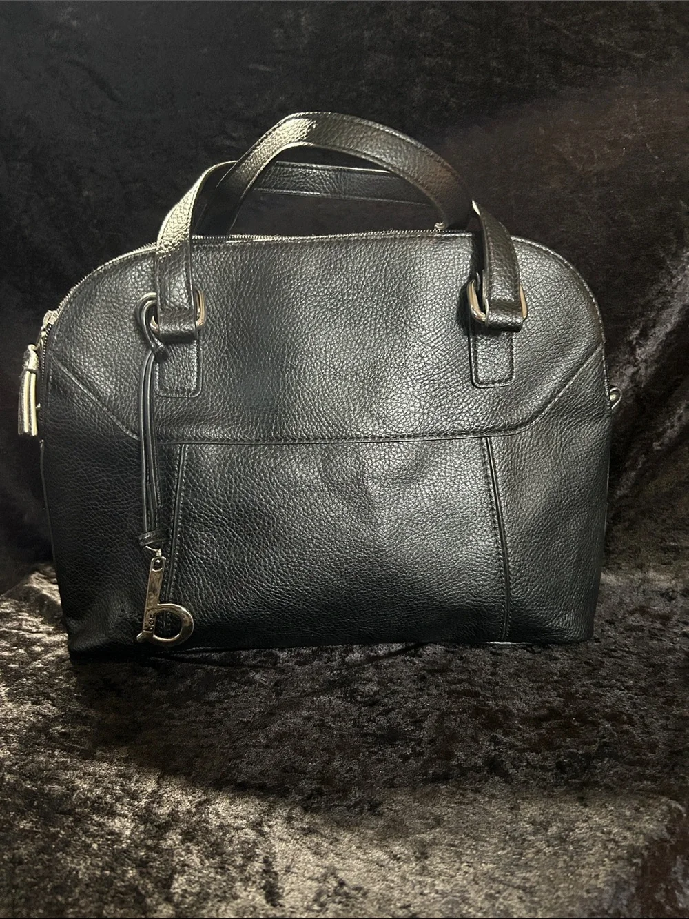 b.o.c. - Classic Black Leather Tote Bag